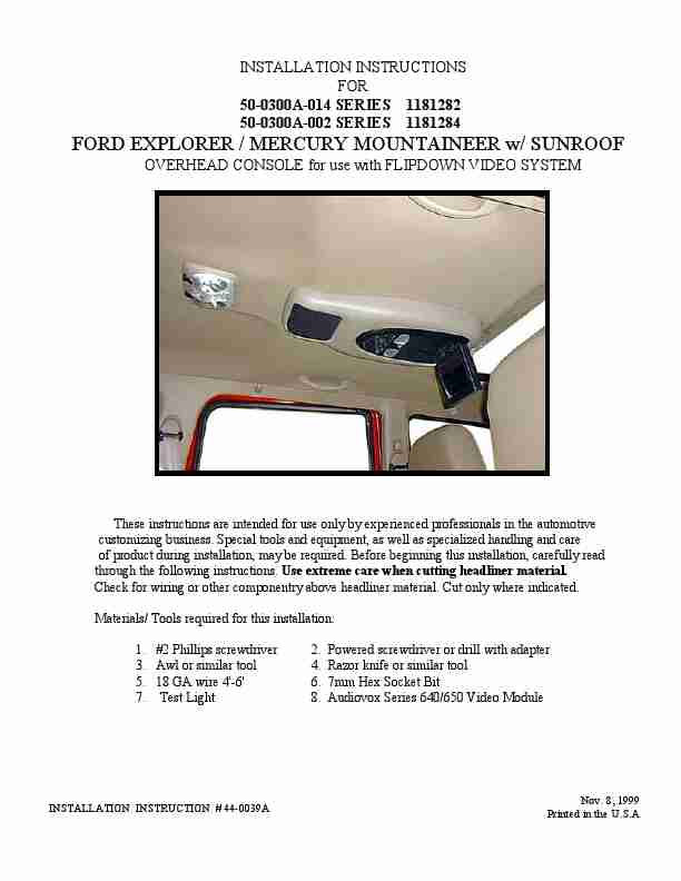 Audiovox Car Video System 50-0300A-014 SERIES-page_pdf